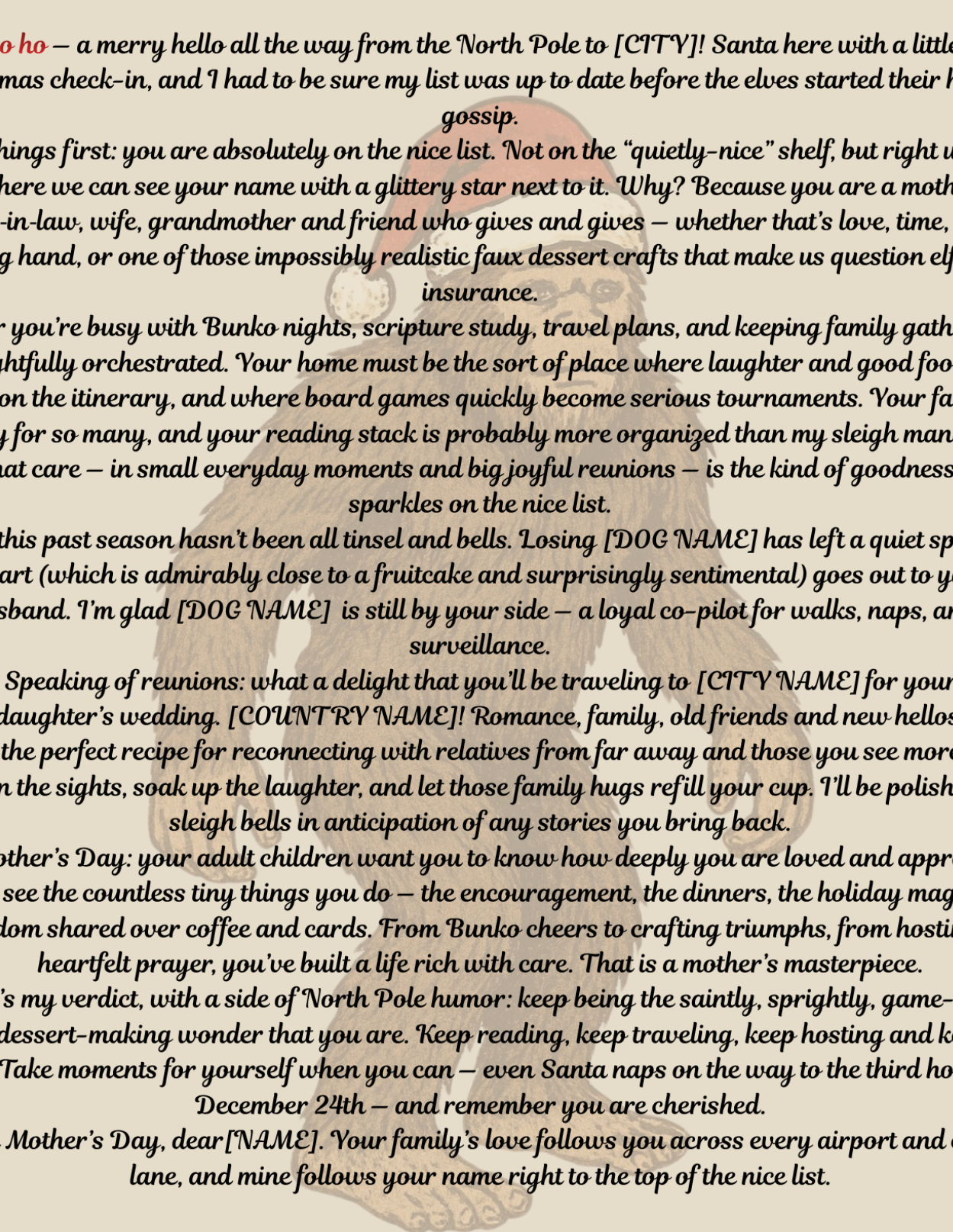 Personalized Character Letter