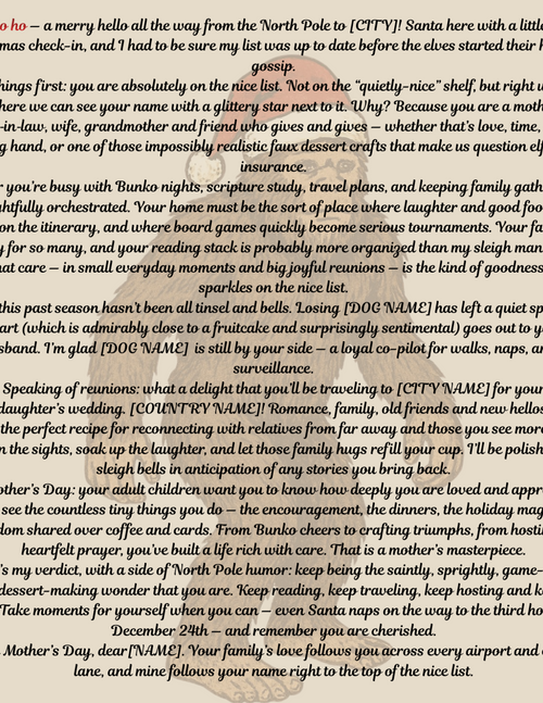 Personalized Character Letter